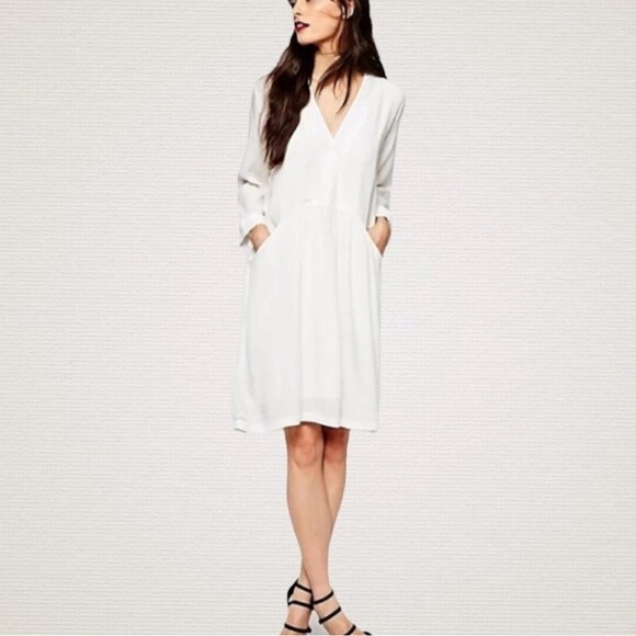 Just Female | Lola Drop Waist Mini Dress White XS - Picture 5 of 13